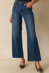 Always On Time Dark Wash Straight Leg Jeans