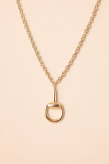 Always The Last Word Gold Pendant Chain Necklace