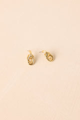 Better This Way Interlocking Gold Hoop Earrings