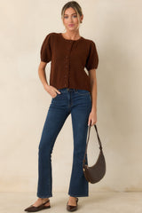 A Fine Example Dark Wash Cotton Denim Slight Flare Jeans