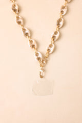 Always Within Reach Ivory Marbled Chain Link Phone Lanyard