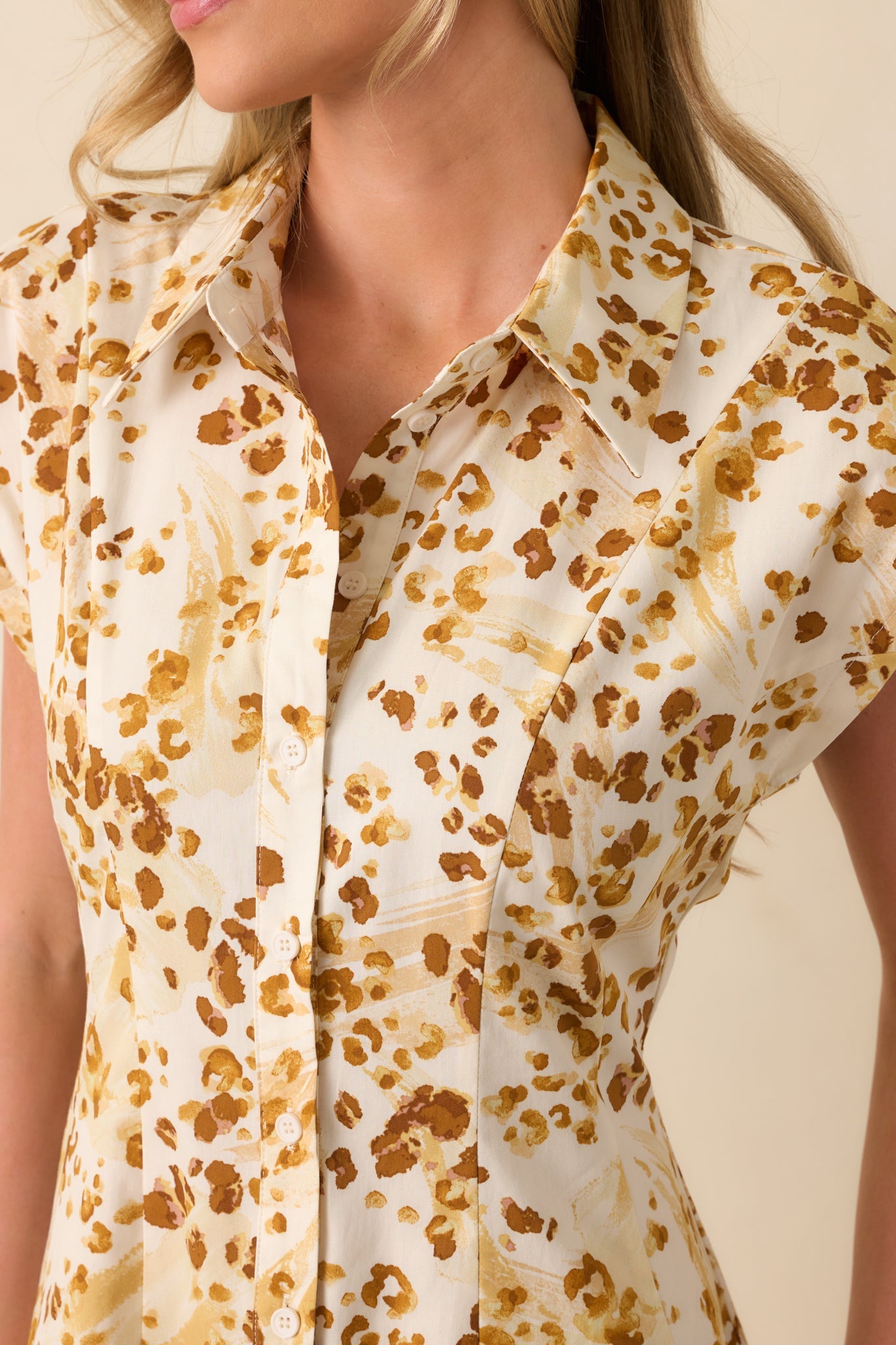 And Just Like That Golden Yellow Multi Print Cotton Maxi Dress